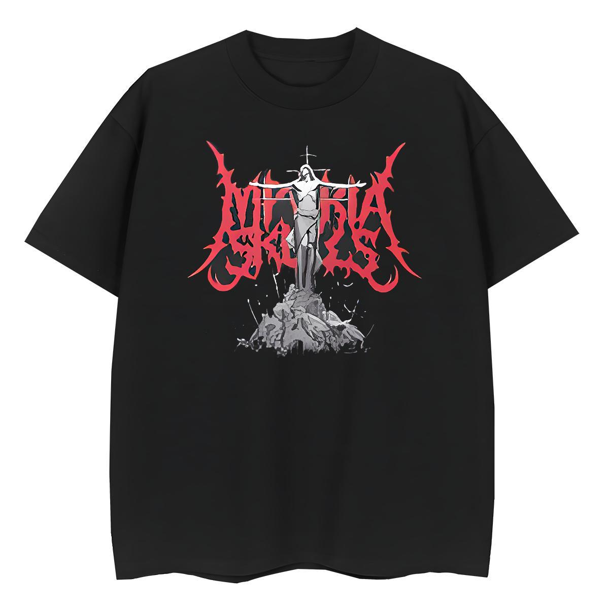 New Womens T Shirts 100% Cotton 230g O-Neck Short Sleeve Home Outdoor The Cross Womens Tshirts Loose Custom Printing Tees Shirts