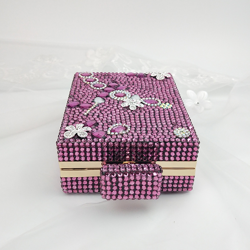 Fashion Crystal handbags women evening bags Chain Shoulder bags Rhinestone party purse Day Clutches