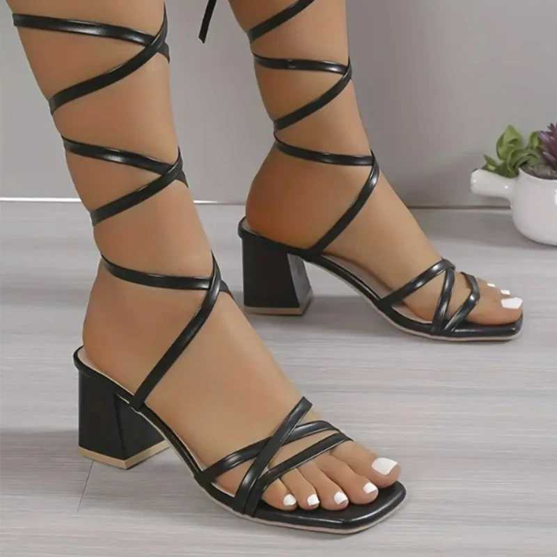 Roman high-heeled sandals womens designer sexy shoes summer new pump 2024 walking beach slider dress fashionable Zaptos Mujer Y241014