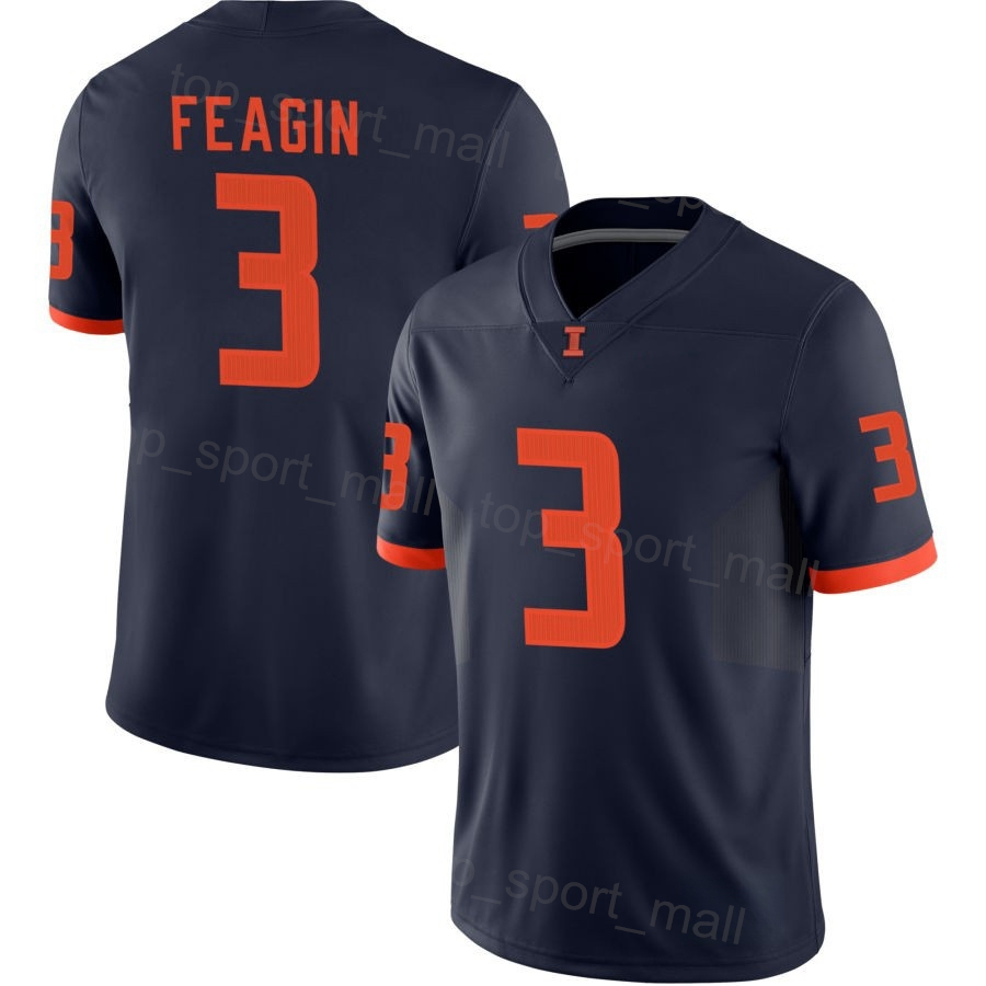 Women Men Youth College Football Illinois Fighting Illini Jerseys University 9 Luke Altmyer 3 Kaden Feagin Pat Bryant Zakhari Franklin Josh McCray Mat