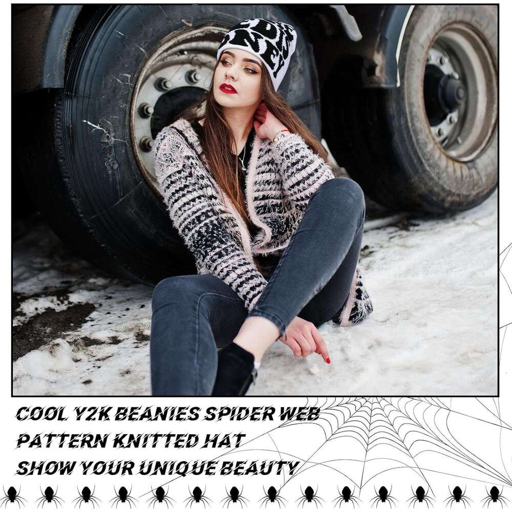4 Pcs hat Ramede bonnet Double Side Graphic Acrylic Knitted Hat Beanie for Women Men yes Accessories