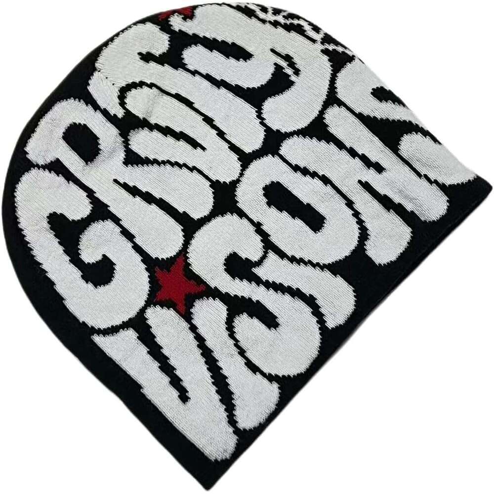 Woolen Pullover Knitted Winter good Beanie Letter Hop Trend Fashion Printing Hat for Warm Women bonnet Man Hip beanie Beanies s