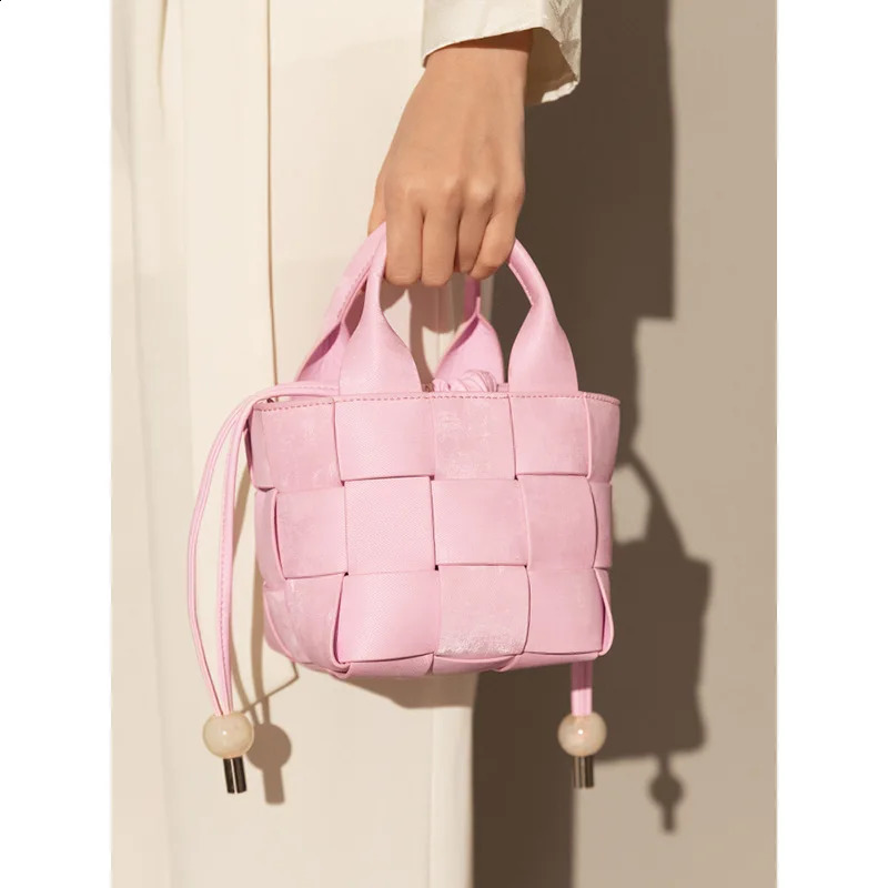 Chinese style bucket silver vegetable basket womens bag single shoulder cross body handbag 241014