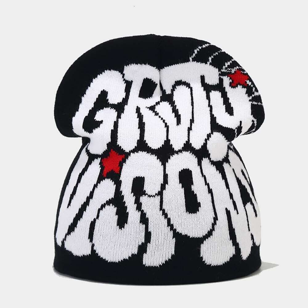 Woolen Pullover Knitted Winter good Beanie Letter Hop Trend Fashion Printing Hat for Warm Women bonnet Man Hip beanie Beanies s