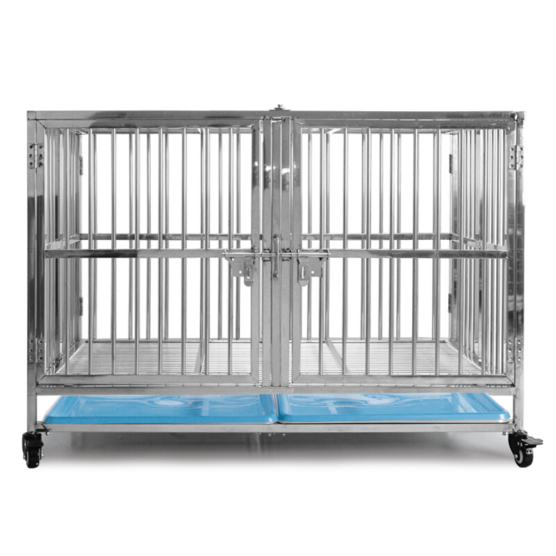 Custom Size 36" Pet Cage Wholesale Black Stainless Steel Dog Cages