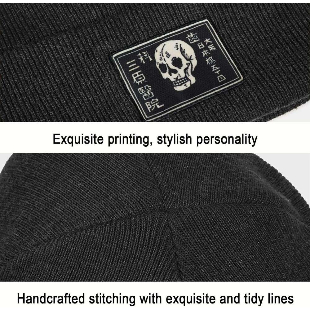s Cool beanie Graphic Cute Men Women Beanie for bonnet Winter Outdoor Warm