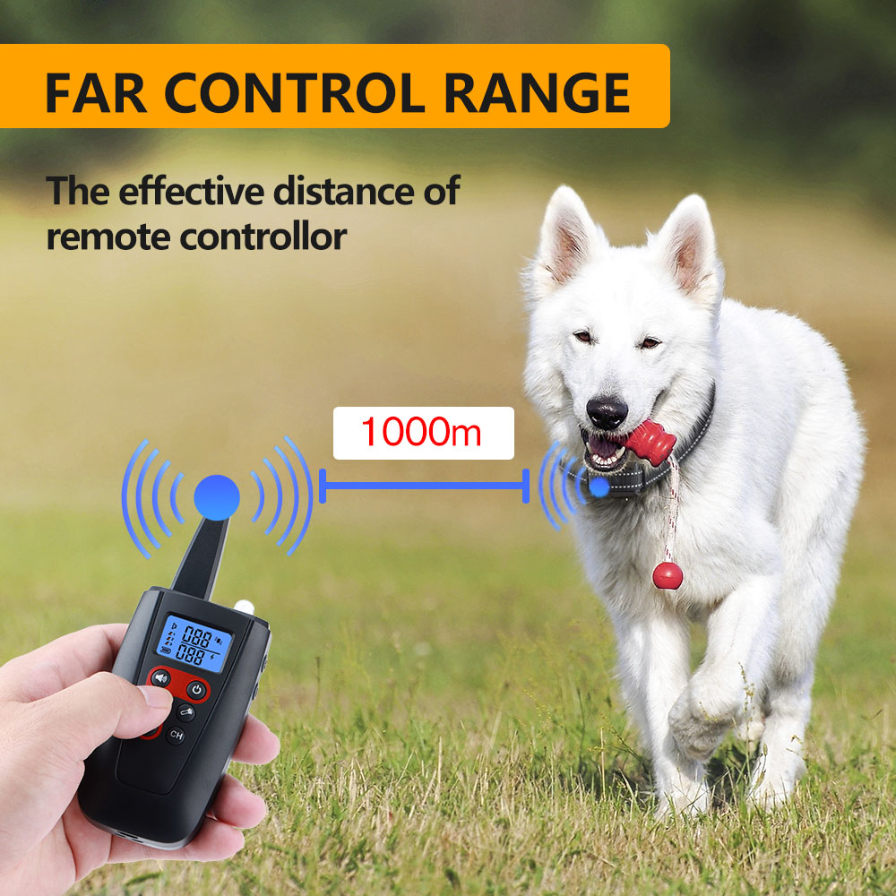 Dog No Shock Remote Dog Training Collar With 0-99 Adjustable Levels Beep Vibration Modes Long Remote Range
