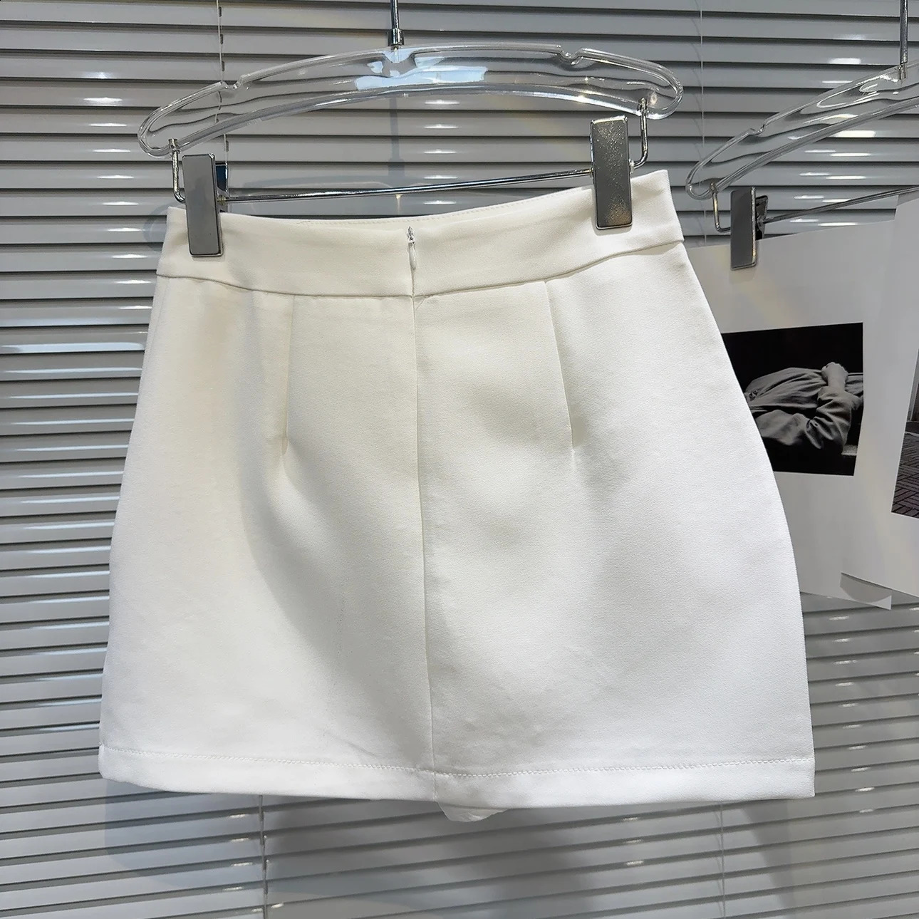 PREPOMP 2024 Spring/Summer Style Water Diamond Edge Ultra Thin Short Body Skirt for Women GP555 241014 - view 5