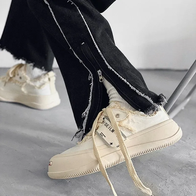 Niche Designer 2024 New Board Couple INS Casual Mori Hong Kong Style Canvas Men's And Women's Shoes Tide Haruku