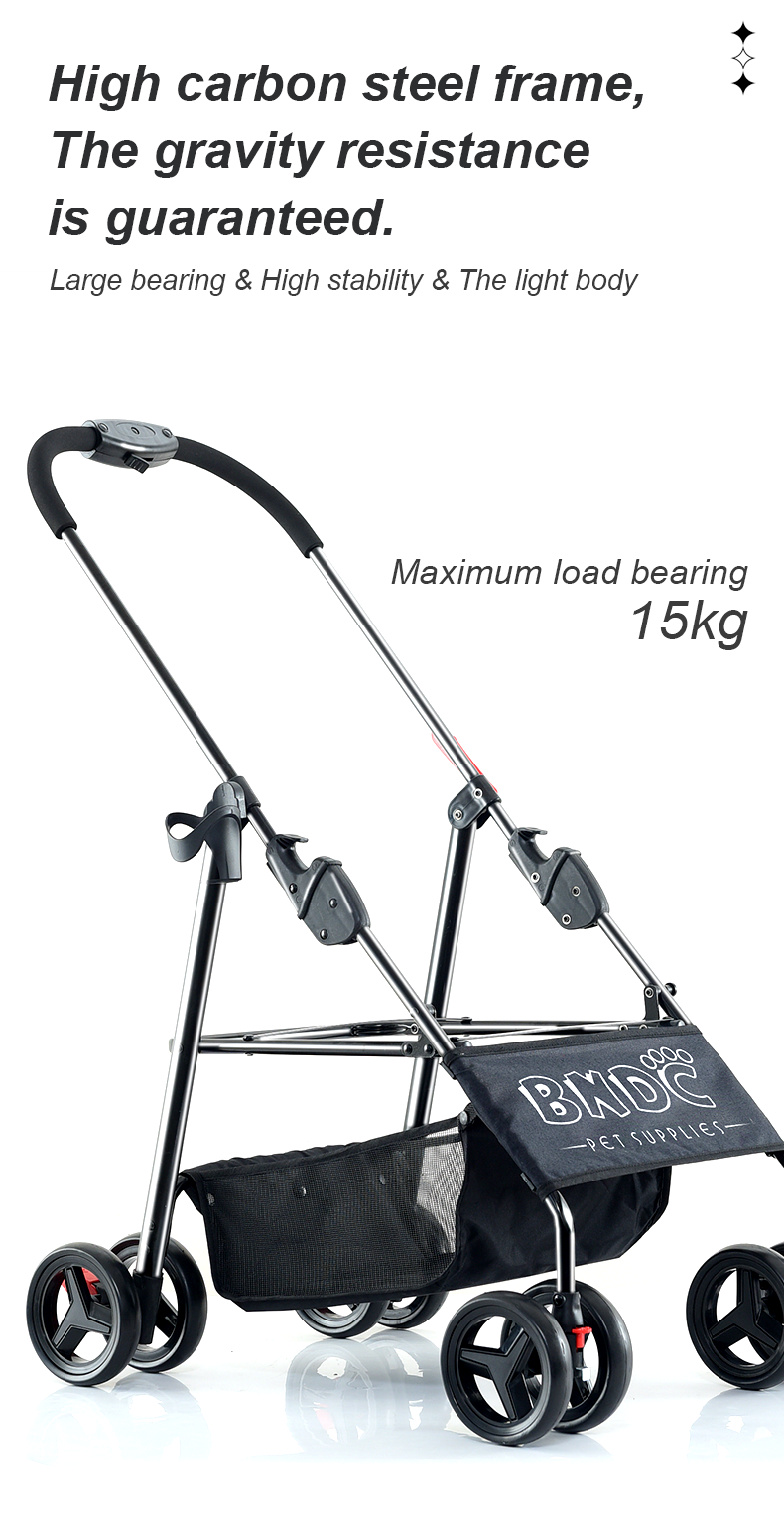 factory wholesale dog stroller Luxury multifunction collapsible two-way pet dog stroller pet for outdoor travelPopular