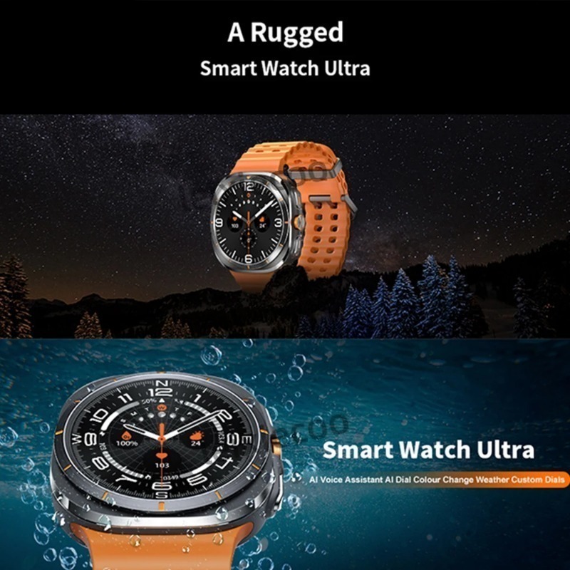 Outdoor Multifunctional Smart Watch Bluetooth Call Fitness Detection Watch 3D Dial Map Navigation Compass Sports Wristband