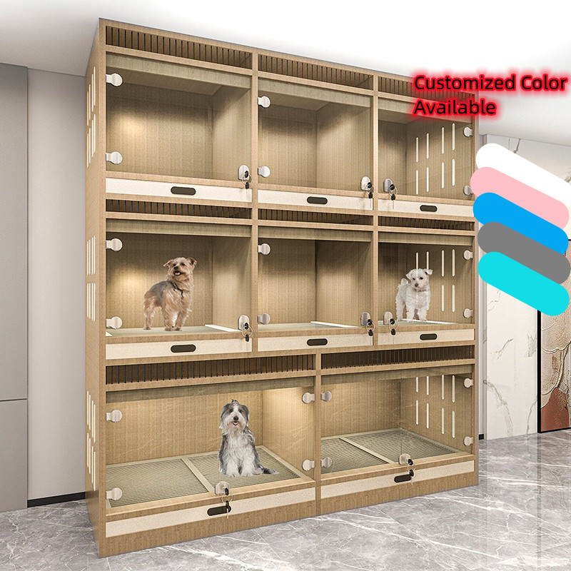 Animal Pet Houses&Cages Luxury Customizable Wooden Indoor Dog selling cage wood Dog Kennel Wholesale Factory