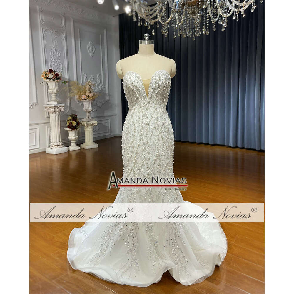 Straplss Slim Mermaid Wedding Dress
