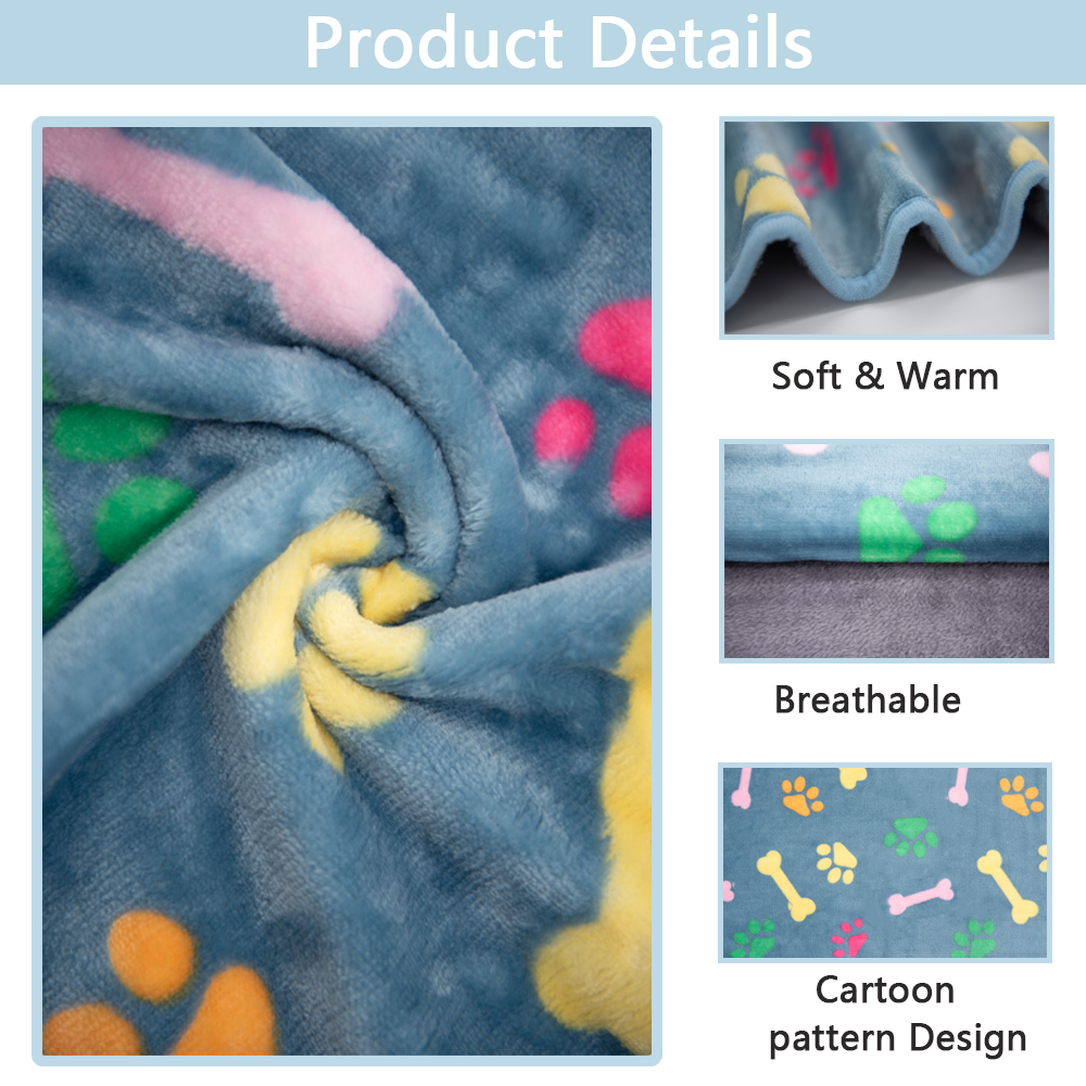 Waterproof Dog Blanket Thickened Pet Blanket Warm Breathable Dog Mat Machine Washable Pet Sheet Cat Sofa Cushion Dog Accessories