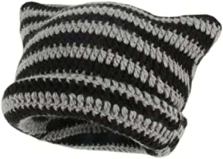 Slouchy for Beanie Grunge Cat Crochet bonnet Hat Fox beanie Hats Beanies Accessories Vintage Women s