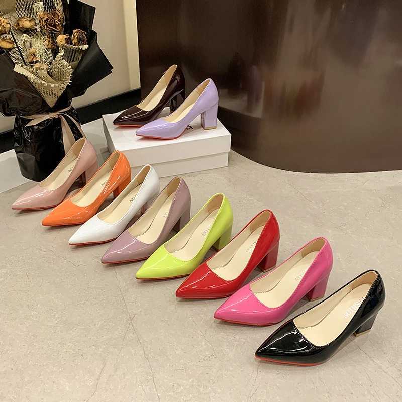 Fashion High Heels Luxury Bridal Shoes Thick High Heels Mary Jane Shoes New High Heels Pink Womens Shoes Size 43 Y241014