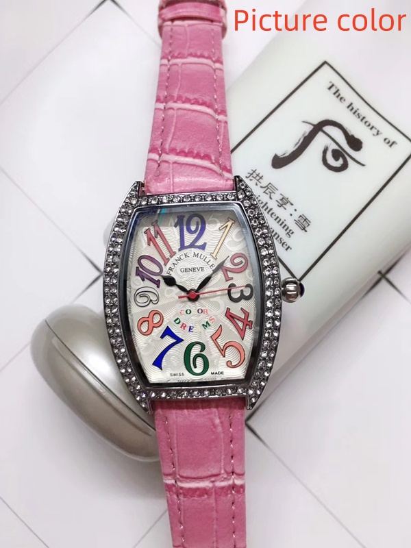 Franck Wrist Watches for Women 2024 Womens Watches Three needles Quartz Wastch Top Luxury Brand Diamond designer Clock Leather Strap Fashion Holiday gift FM