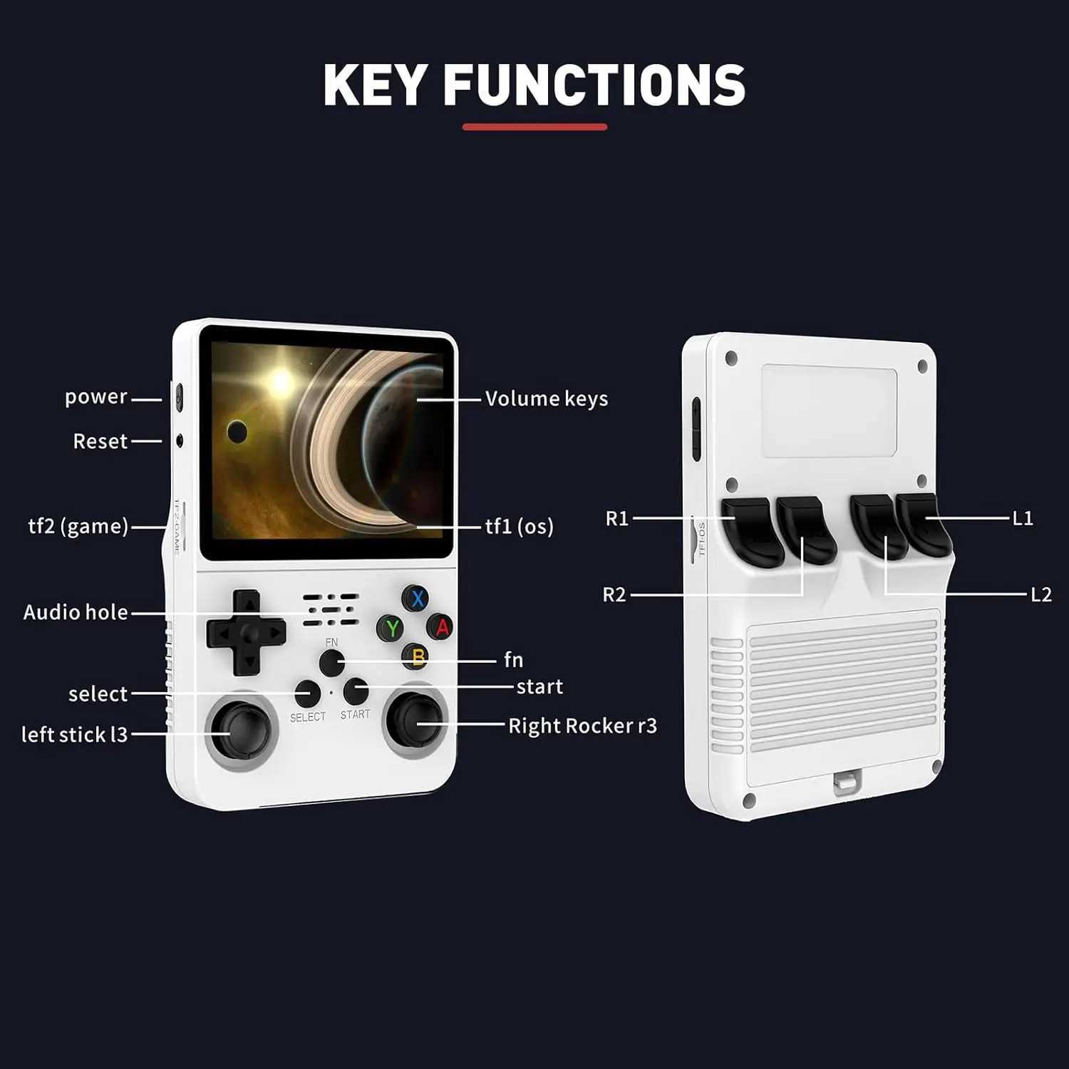 Open Source R36S Consola Portatil Retro Handheld Game Console CPU RK3326 3000 mAh Battery 64G 128G Emulator R36s Gaming Player Z241015