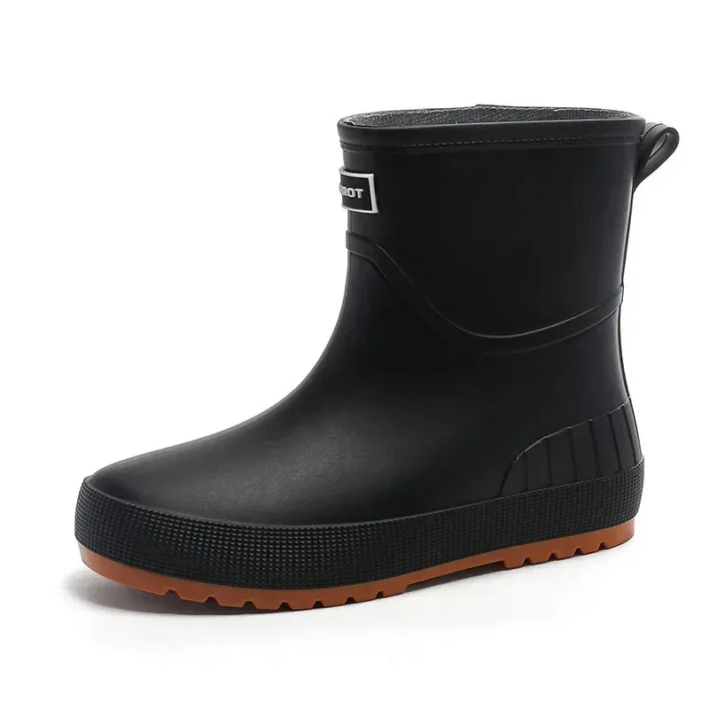 Women Designer Slip-on High Quality Water Waterproof Shoes Womens Rubber plush Rain boot Garden Galoshes Non-Slip Boots 240606 241118