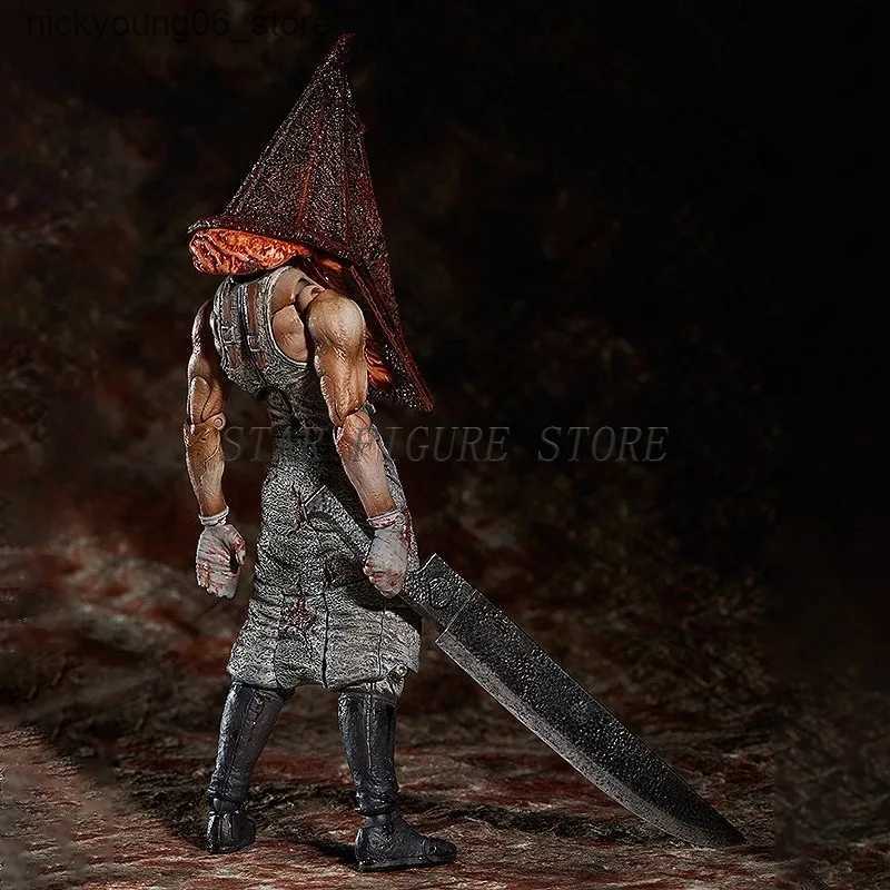 Cartoon Figures 17cm Silent Hill Action Figure Pyramid Head Red Pyramid Thing Figurine Ornaments PVC Movable Collection Figma Sp-055 Model Toys L24091