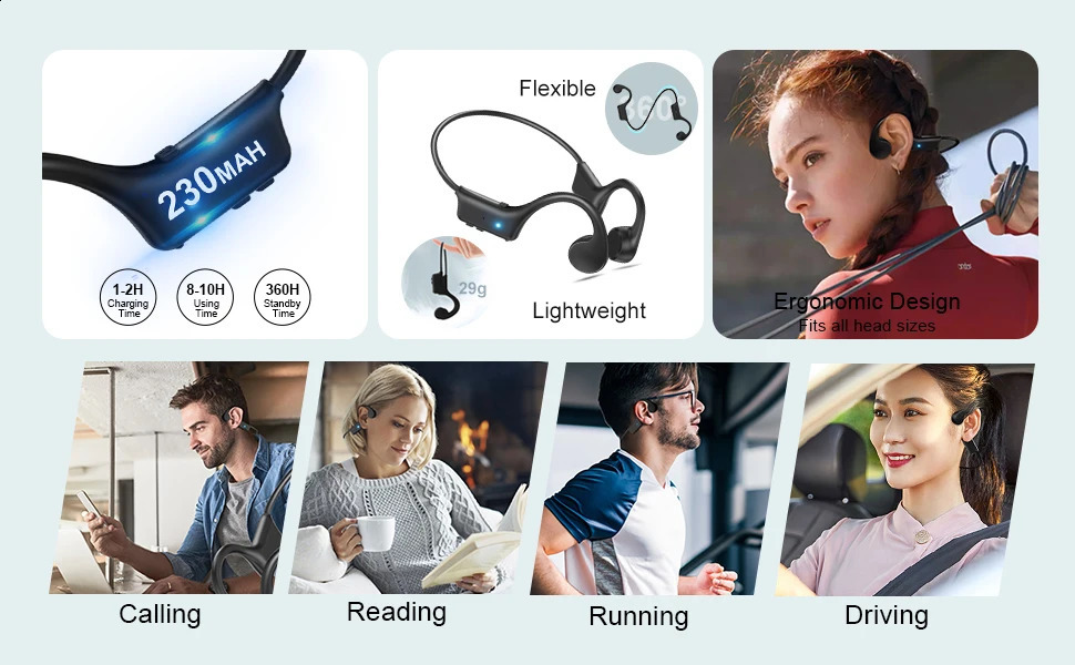 Running Shokz Bone Conductive Earphones Bluetooth Open Earphones Wireless Earphones on Earphones Sports Wireless Earphones 241009