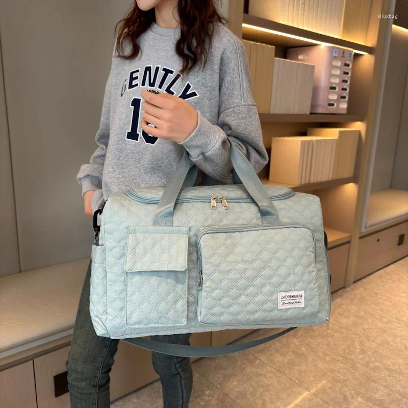 Duffel Bags Travel Bag Large Capacity Weekender Carry On Duffle With Shoe Compartment Sports Fitness For Women Shoulder Y260225