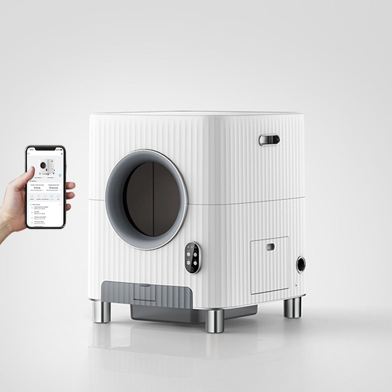 86L Automatic Cat Litter Box Video Monitor App Control Smart Cat Self Cleaning Litter Box Electric Pet Toilet Cat Products
