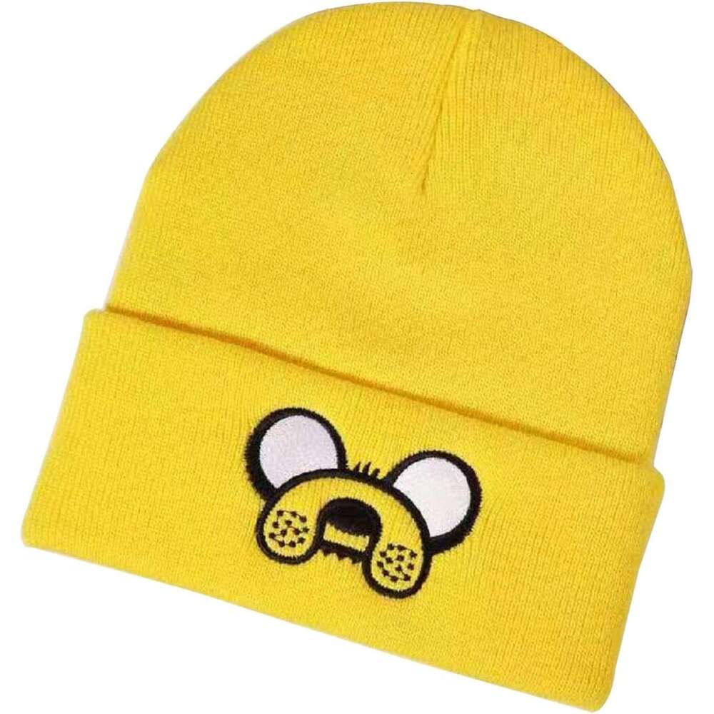bonnet Beanies Hats Cuffed Beanie Embroidered Yellow for Women,Unisex Men Cartoon s Women,Uniex Designed Hat be Winter Outdoor Warm Deigned