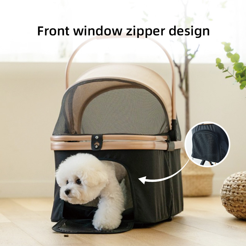 Made in China factory wholesale pet stroller portable folding travel dog trolley pet stroller