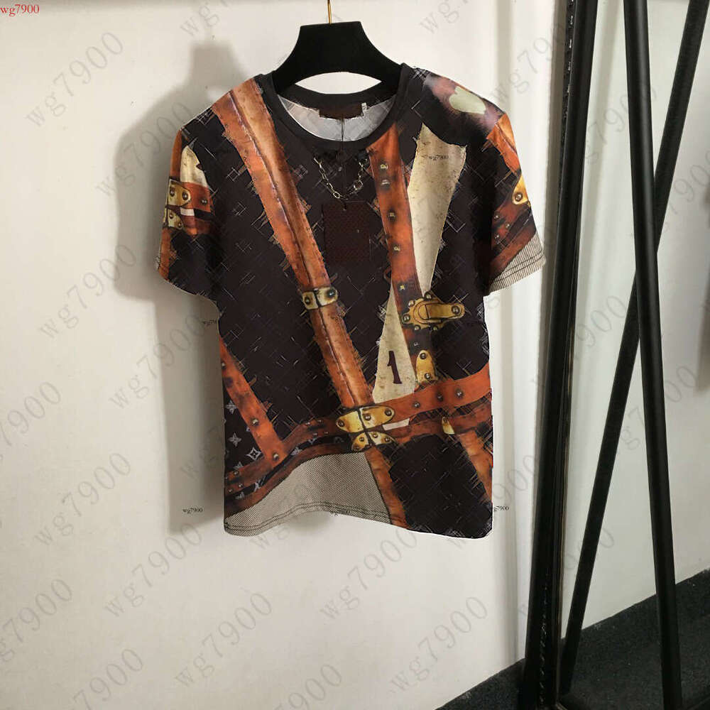 t-shirt designer women shirt women brand autumn top fashion geometry printing logo Round neck short sleeved shirt T-shirt oct 14