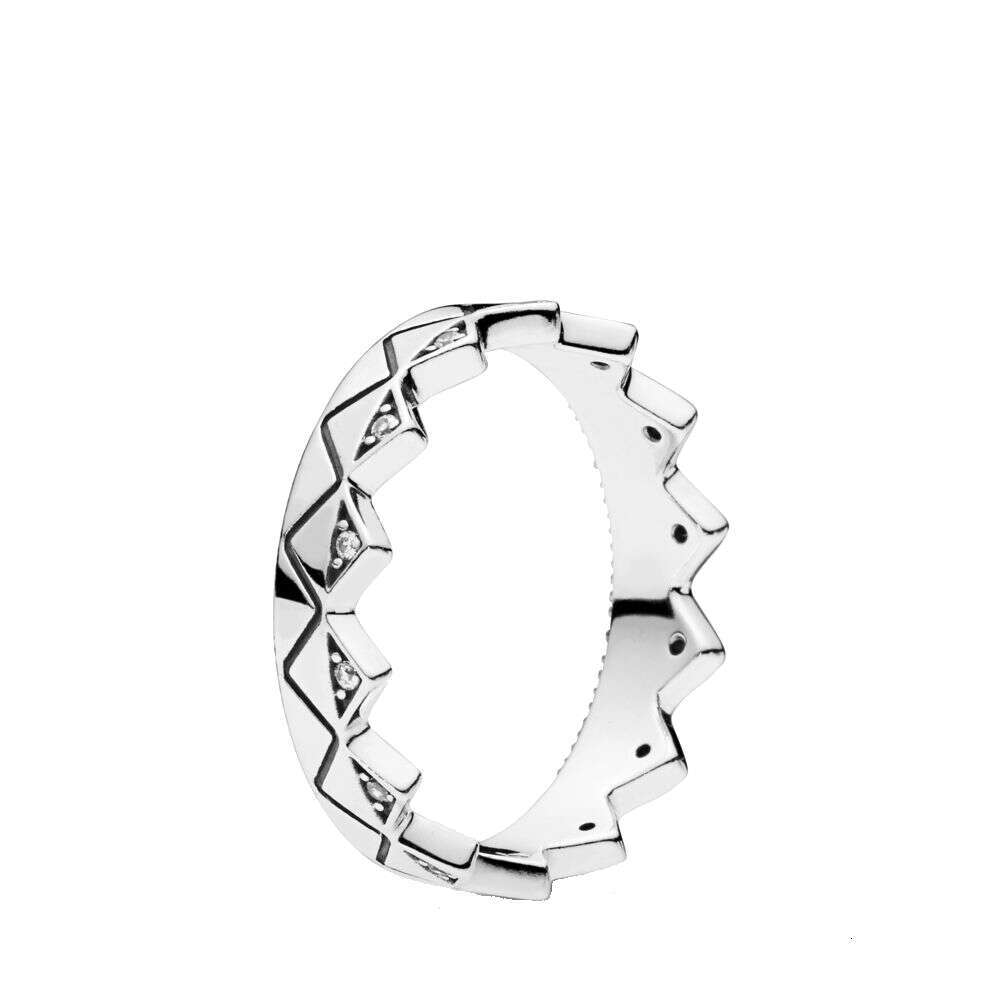 New 925 Sterling Silver Sparkling Wishbone Angel Wing Bow Mom Heart Clear Zircon CZ Tiara Rings For Women Anniversar Wedding Jewelry Designer Ring Gif