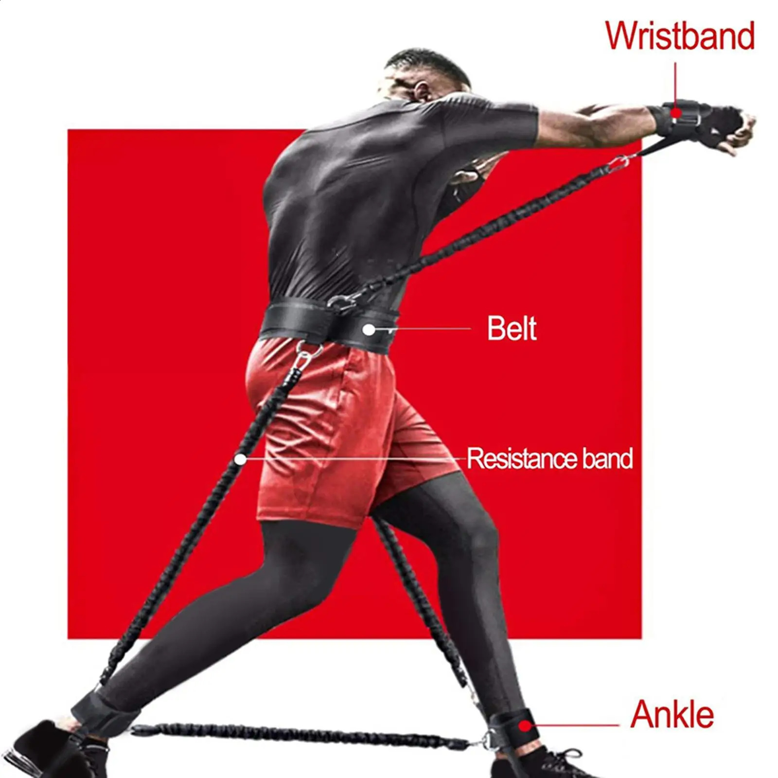 Boxing Resistance Belt Sports Adjustable Training Agile Mma 240920