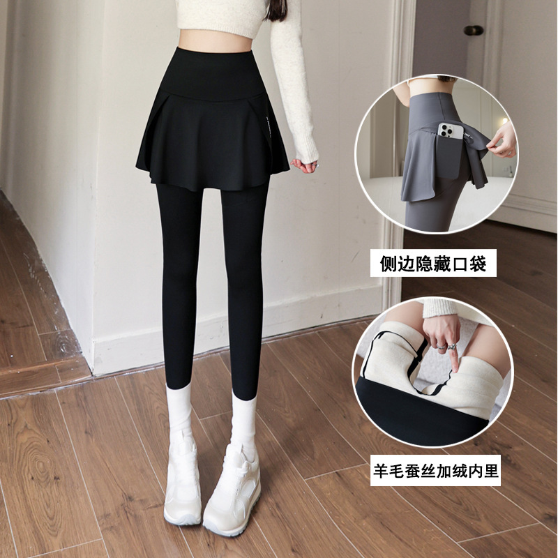 2025 New Designer Women s Yoga Winter New Pants Side Bags High Waist Coat Warm Plus fashion Shark Pants Suitable for Women