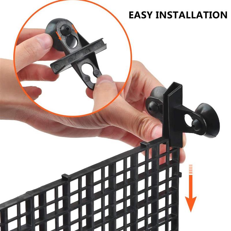 Aquarium Bottom Divider Isolate Board: 16pcs Tank Divider Trays Grid Aquarium Egg Crate Light Diffuser Partition Net Pane Black