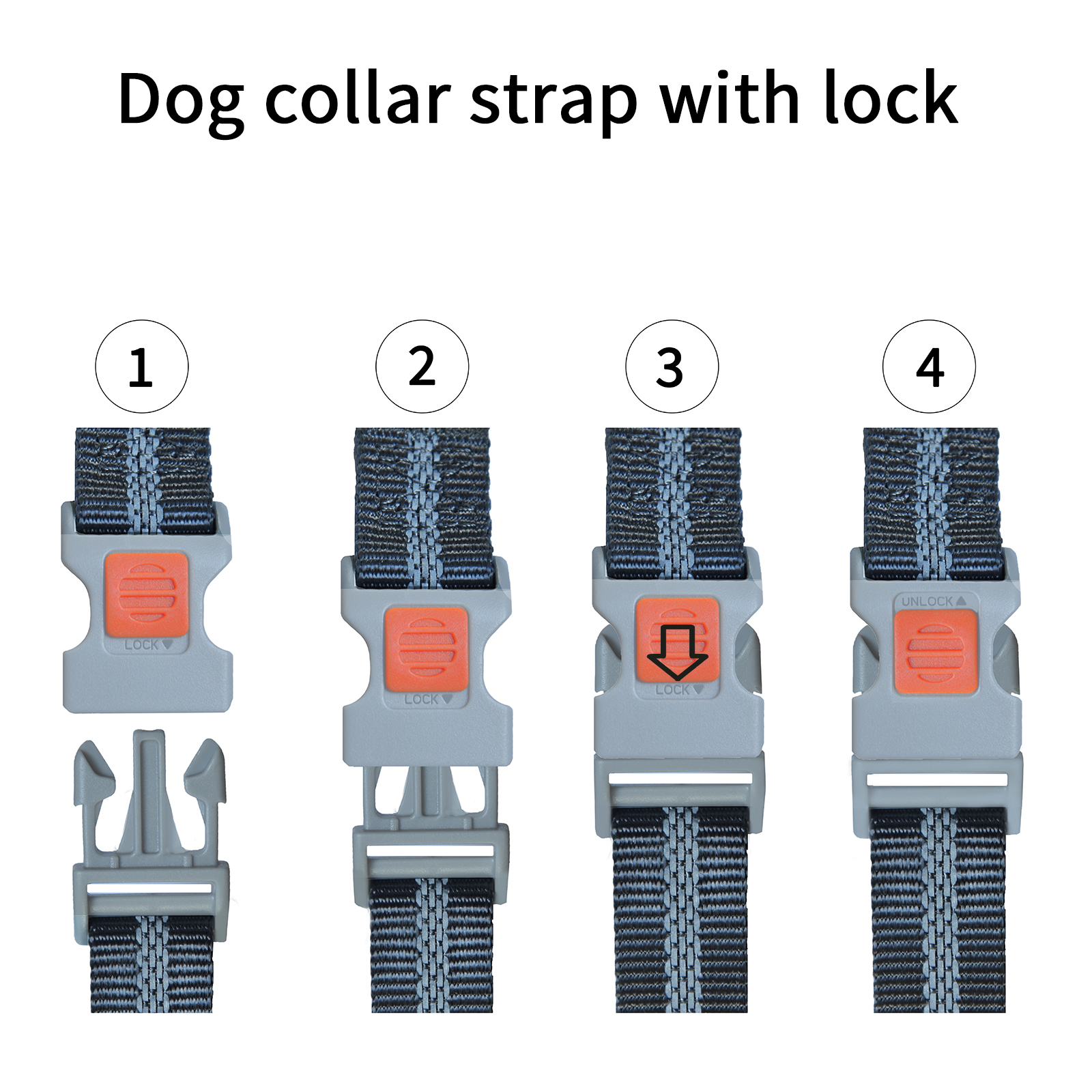Dog Shock Collar, IP68 Waterproof Dog Training Collar with Remote, 3 Training Modes, Shock, Vibration and Beep