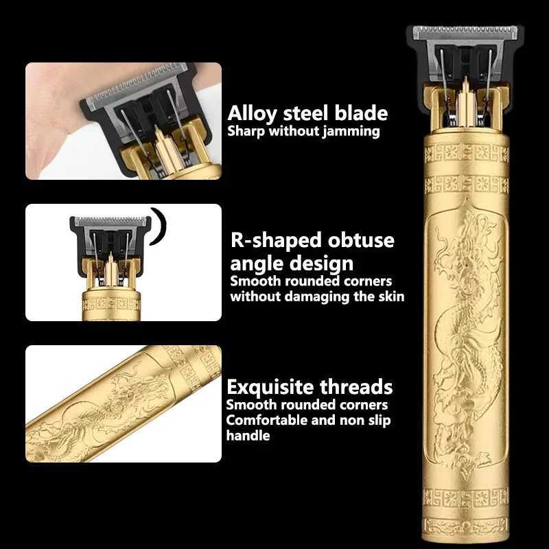 Professional Clipper Electric USB Hair Cordless Clipper Professional Beard Trimmer Haircut Grooming Kit Hair Cutting MachineXJ2410