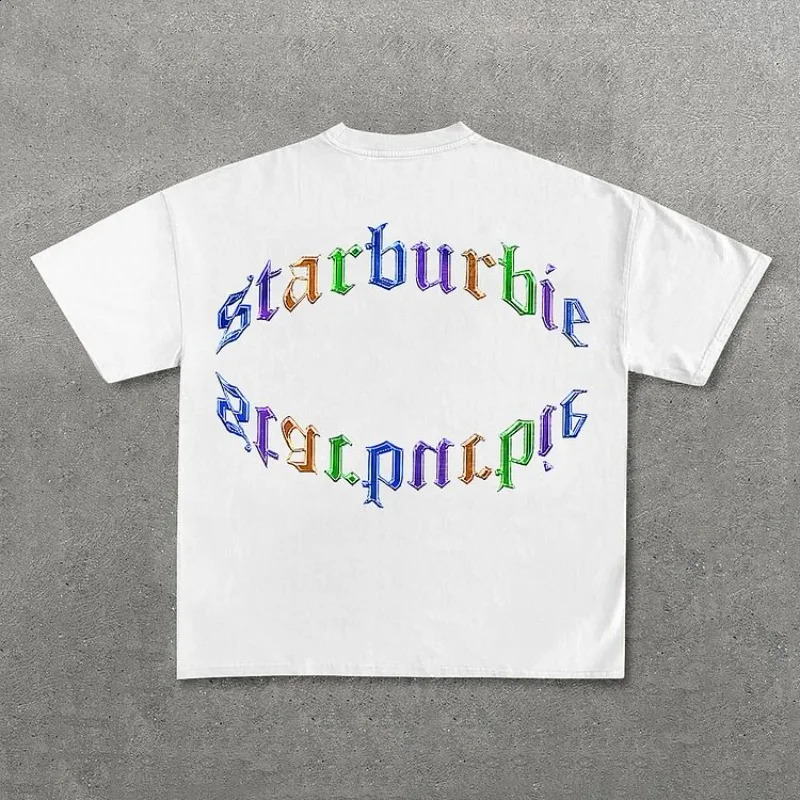 Loose Lip Print Graphic 100% Cotton T-Shirt Men Y2K Summer Short Sleeves Vintage Oversize Tshirt Streetwear Women Tops 241014