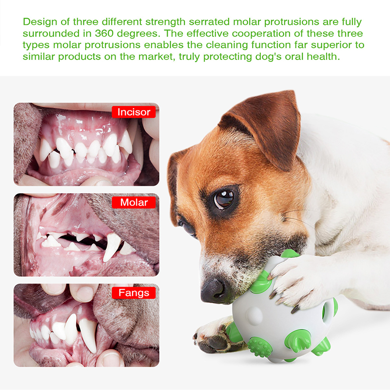 Dog Ball Toys Pet Chew Toy Chewing Cleaning Tooth Safety Dog Tooth Care Soft Pet Cleaning Toy Pet Supplies