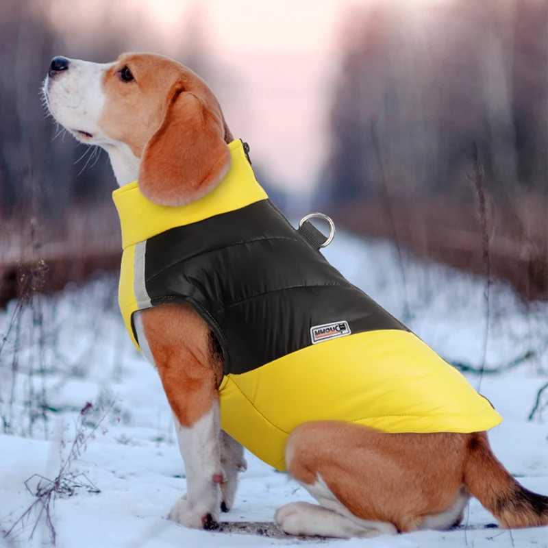 Waterproof dog clothing reflective jacket for small and large dogs puppy warm jacket French bulldog Labrador Retriever clothing puppy set Y241212