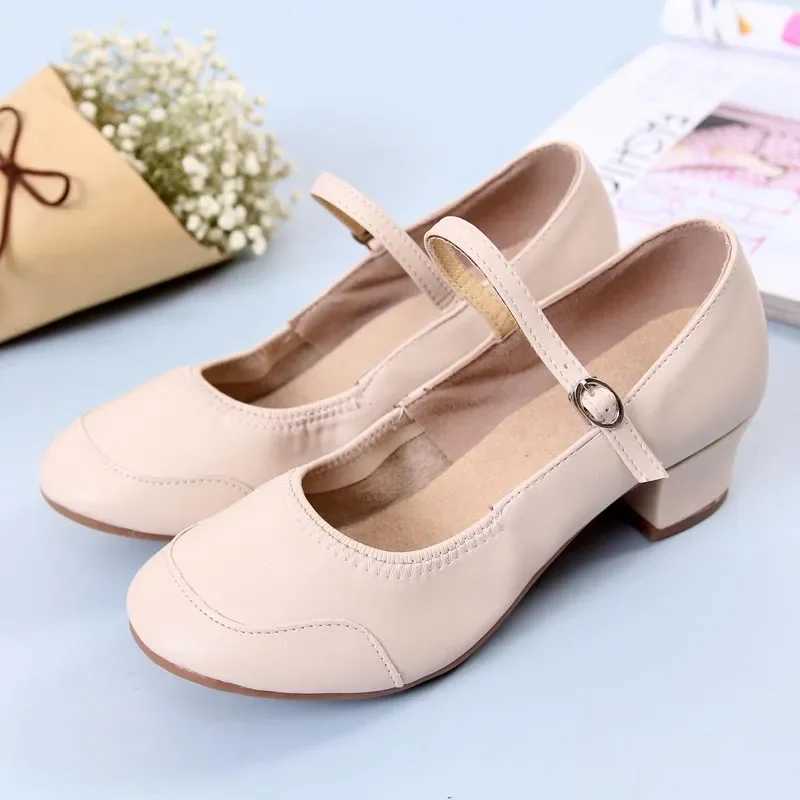 Sapatos Femininas Womens Fashion Sweet Gold Weight Ballet High Heels Womens Classic Silver Round Toe Dance Shoes A175 Y241014