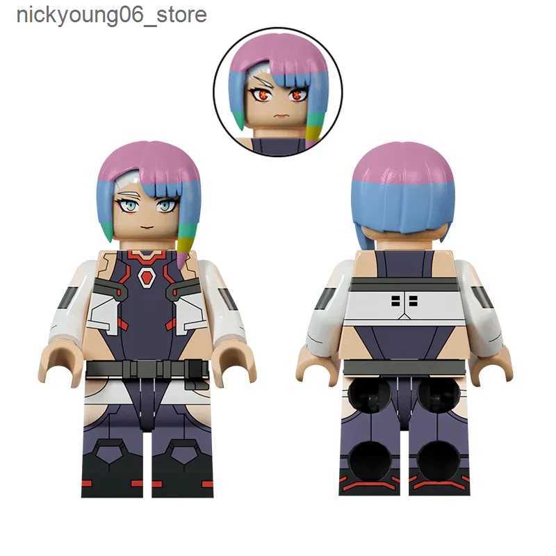 Cartoon Figures Cyberpunk Edgerunners Animated Game Peripheral Toy Lucyna David Doll Animated Action Character Model Set Cool Gifts L240910