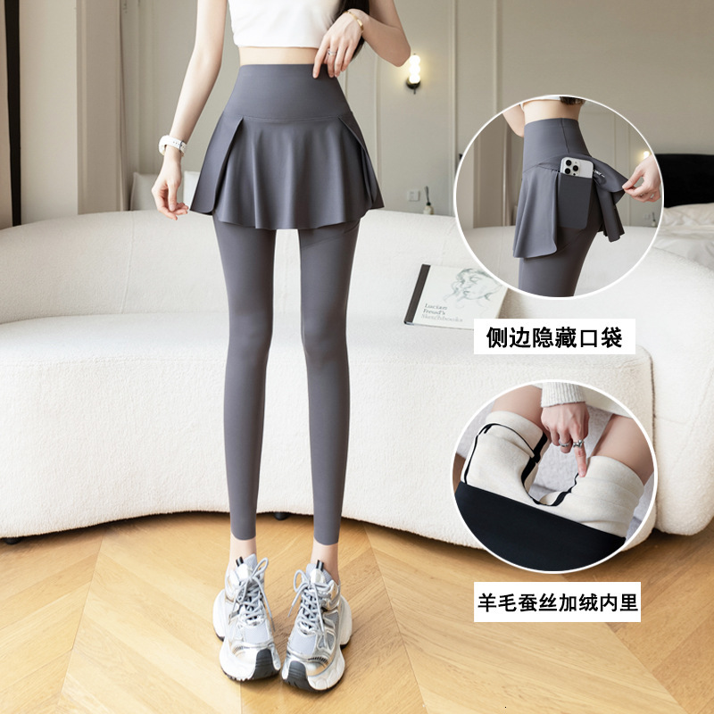 2025 New Designer Women s Yoga Winter New Pants Side Bags High Waist Coat Warm Plus fashion Shark Pants Suitable for Women