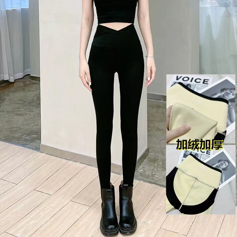 2025 New Designer Warm Thick Shark Pants Velvet High trend Waist and High Waist Pencil Pants Women s Underwear
