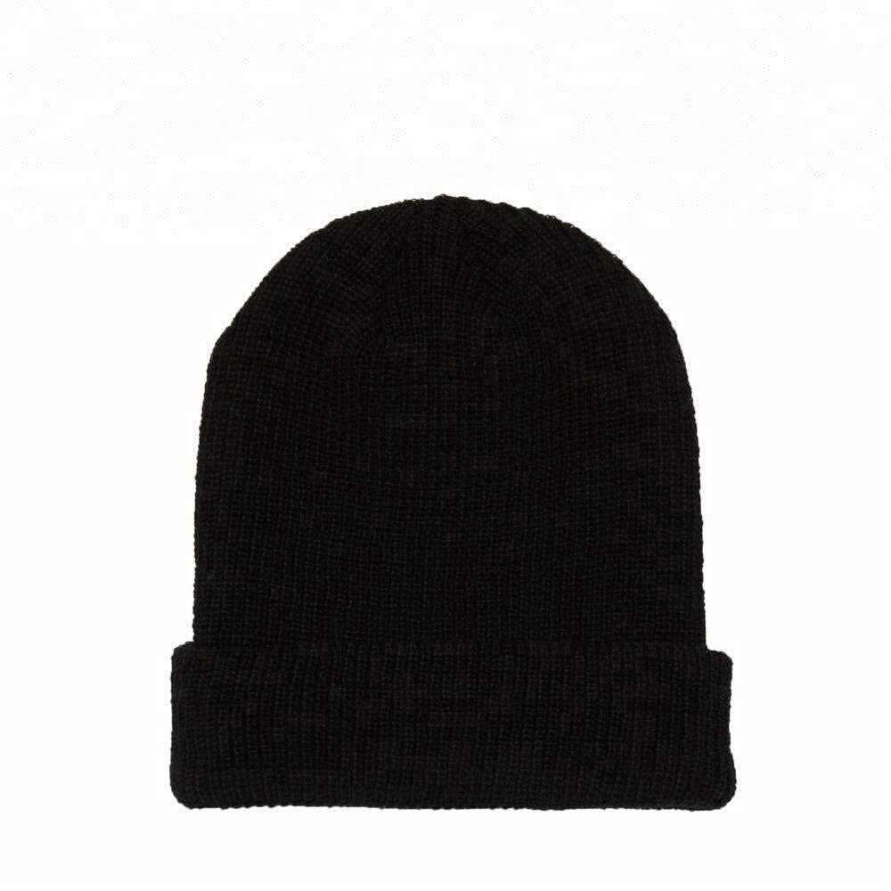 Best Selg bonnet hat 2020 Arrival New Custom Label Knit Black Beanie Wholesale