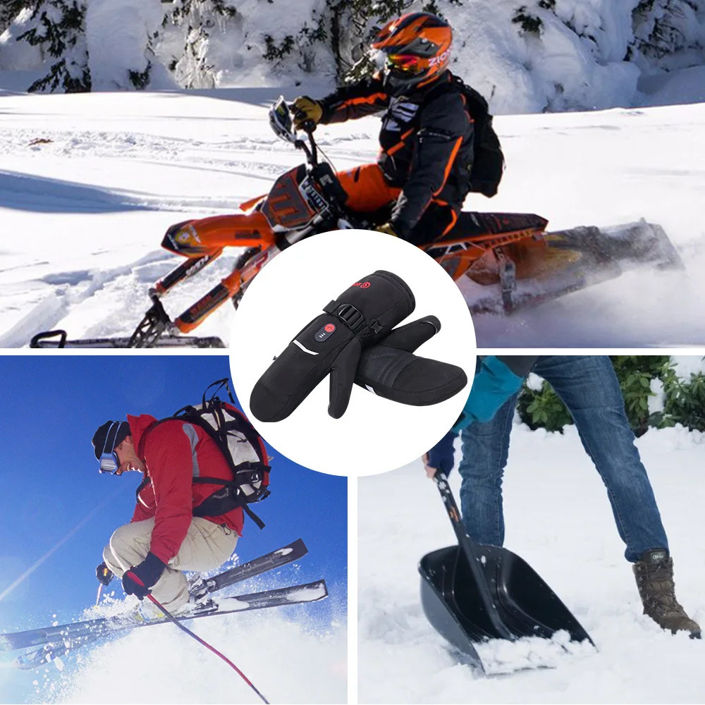 gloves with rechargeable batteries suitable for women men skiing motorcycles gloves and hand warmers 241014