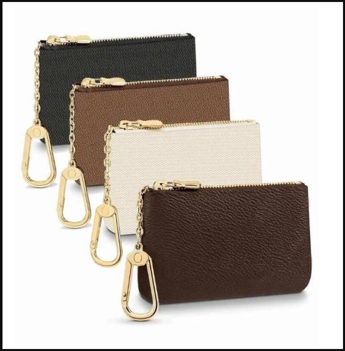 Luxury Designers Mini Coin Purse Keychain Fashion Womens Mens Credit Card Holder Coin Purse Wallet Ring Keychain