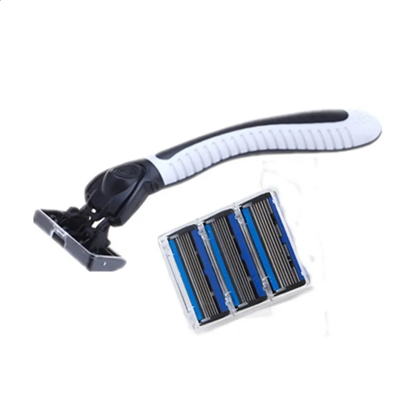 48/27/18/3PCS Manual Shaver Razor For Men Six Layer Blade With Blade Head Old Style Blades Hair Shaver Unisex Beard Hair Knife 241010
