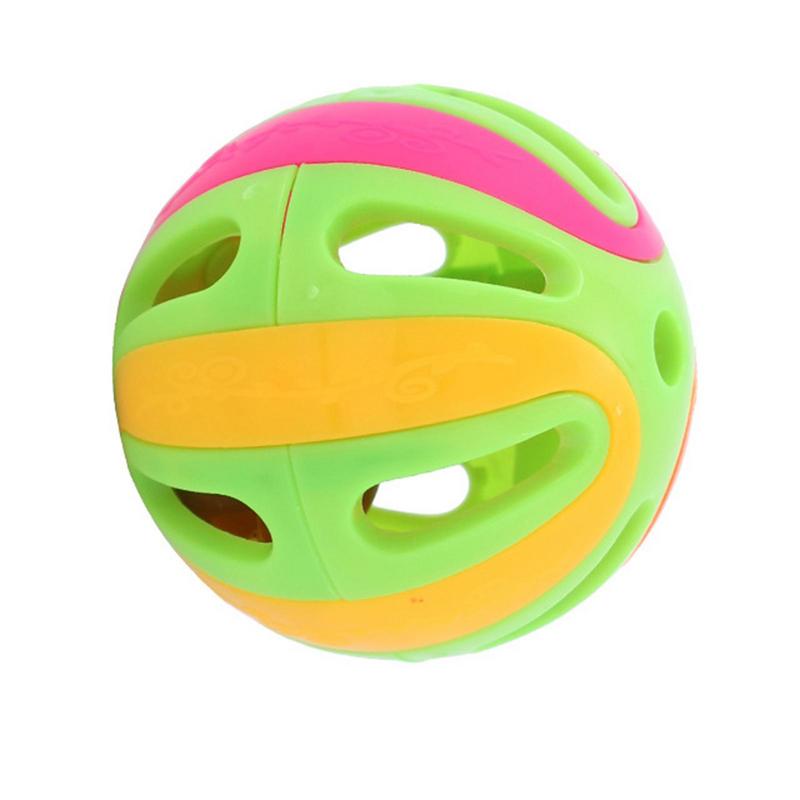 Cat Toy With Bell Cat Pounce Jinggle Ball Hollow Cat Jingle Balls Interactive Cat Toys Kitten Chasing Toys For Kitten Cats