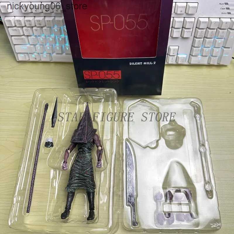 Cartoon Figures 17cm Silent Hill Action Figure Pyramid Head Red Pyramid Thing Figurine Ornaments PVC Movable Collection Figma Sp-055 Model Toys L24091