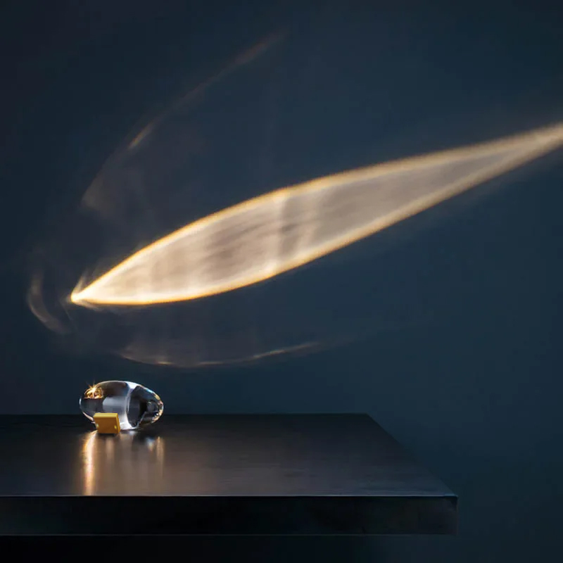 Italian Designer Table Lamp Led Crystal Eye Of The Sky Bedside Table Lamps For Living Bedroom Decor Light Night Projector Gift